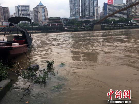 22日，闽江上游延平支流江面水位上涨。　张丽君 摄