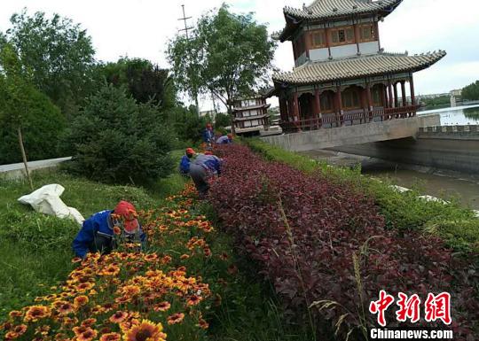 资料图。图为美化城市环境。　钟欣 摄